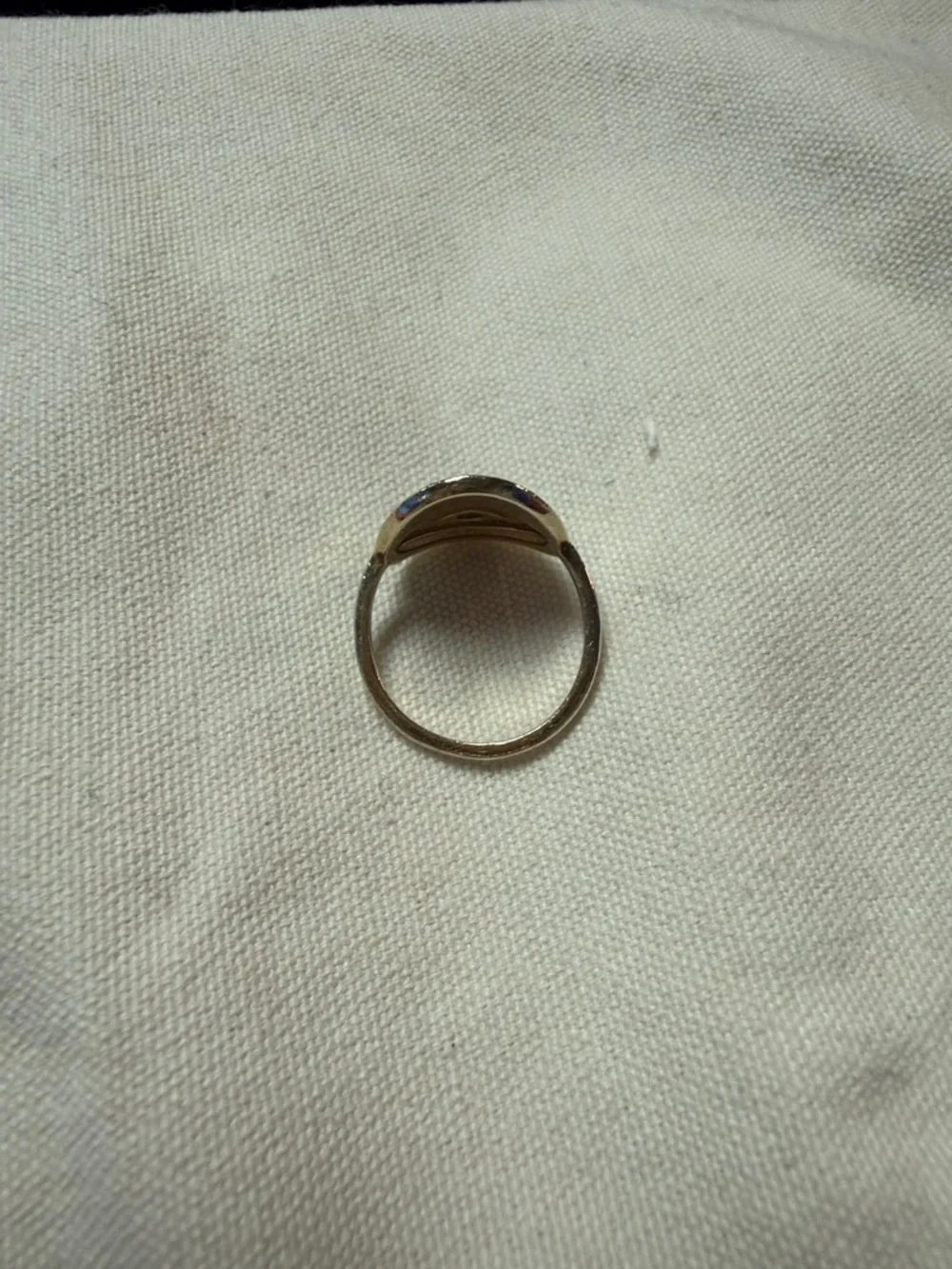 Gold Evil Eye Ring with Blue Enamel by Ross Simons size 7 - Picture 7 of 14